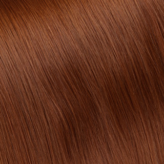 Славянские волосы в срезе окрашенные № 130, светло-золотисто рыжий